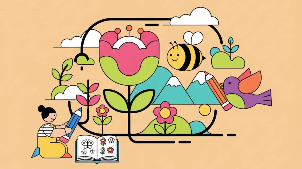 Atividades de colorir para alunos da educação infantil sobre a primavera