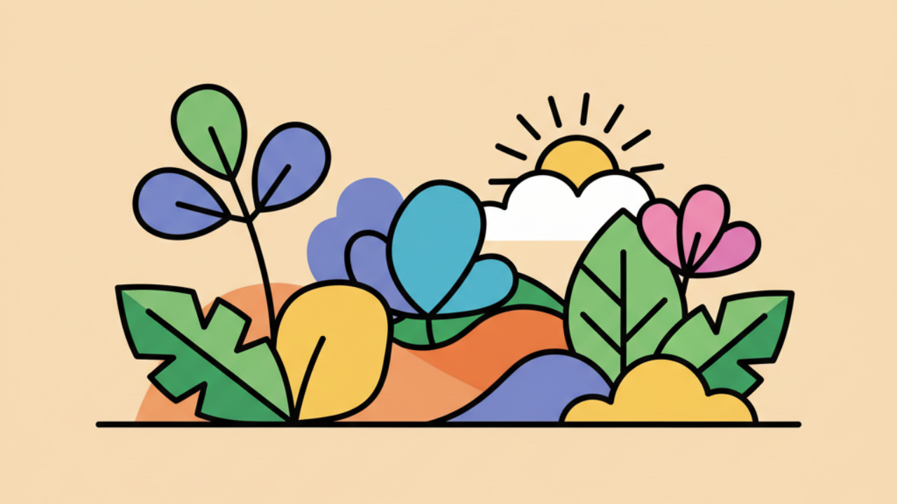 Quais as melhores combinações de cores para pintar desenhos da natureza