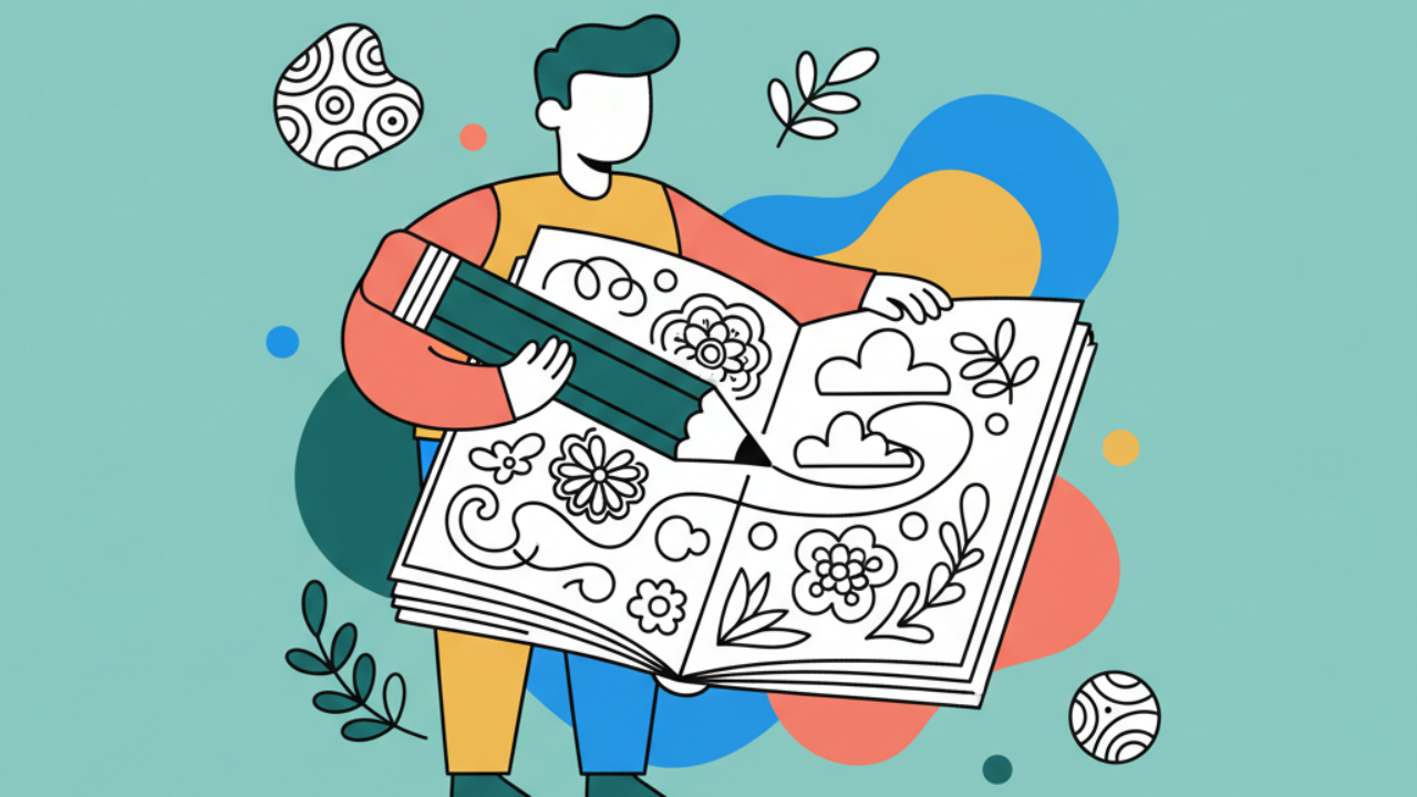 Dicas de line art relaxante para adultos que gostam de colorir
