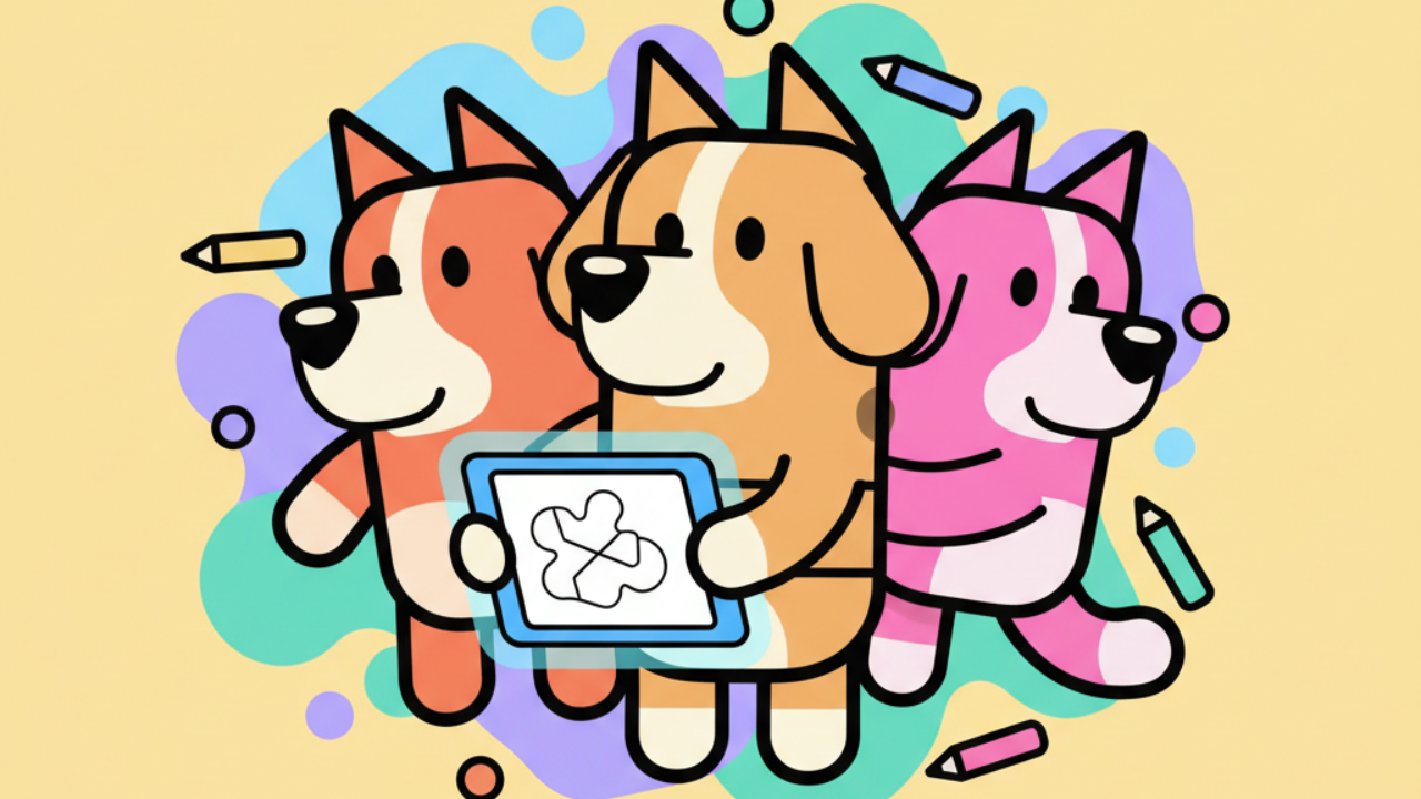Livro de Colorir Digital: A Turma da Bluey Completa