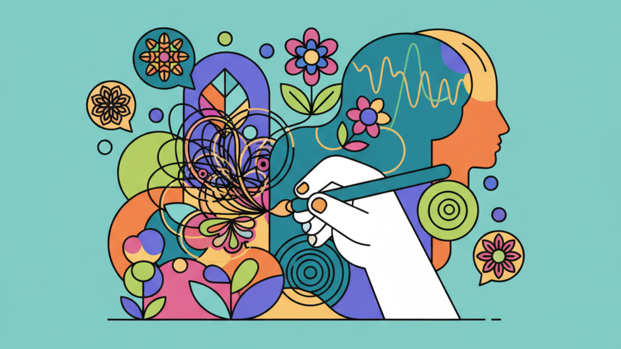 Dicas de line art detalhada para adultos praticarem arteterapia e relaxamento
