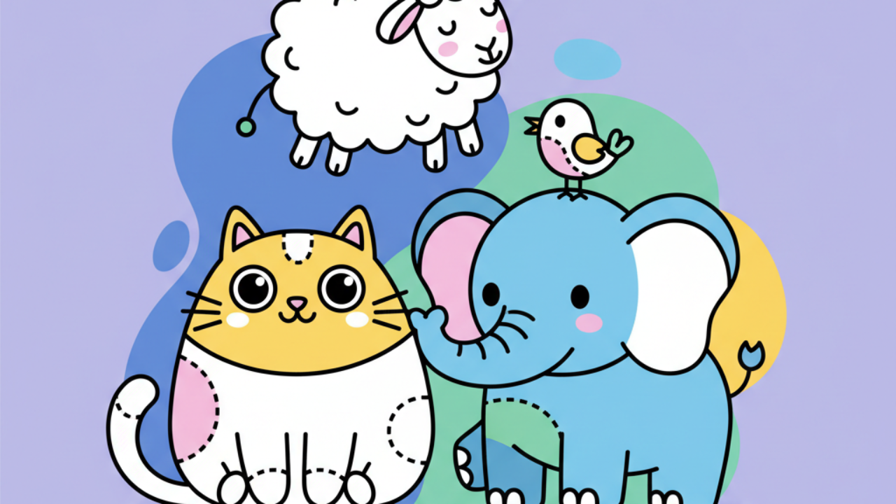 Melhores Desenhos de Animais Fofos para Colorir