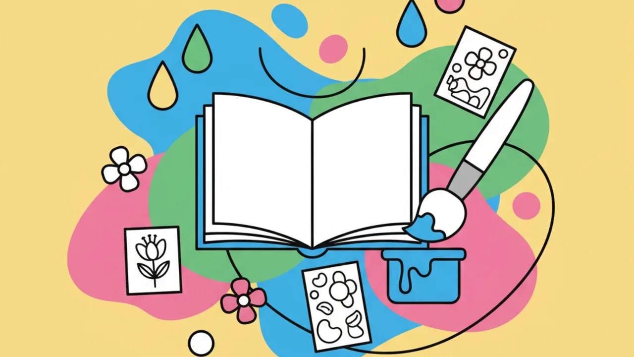 Páginas para Colorir com Aquarela: Atividades de Pintura