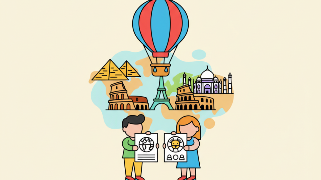Expedição Criativa: Desenhos de Maravilhas do Mundo