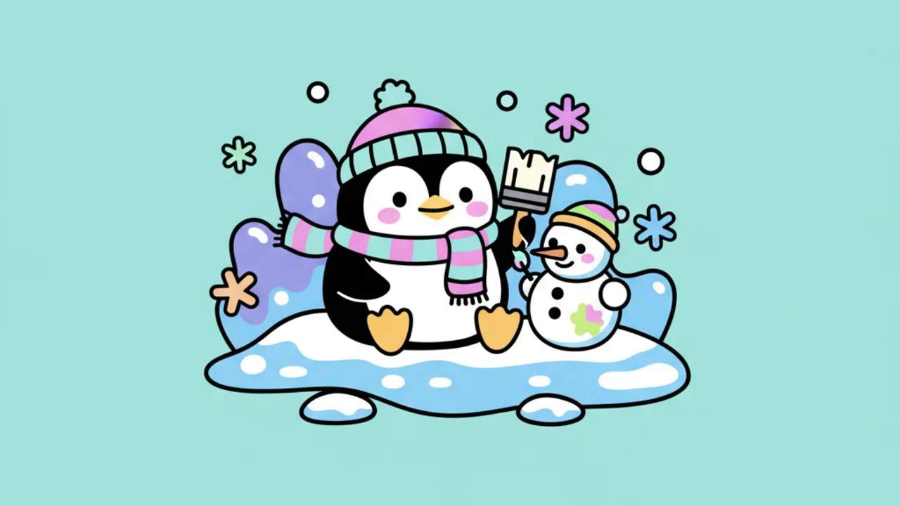 Aprenda a Colorir Neve e Gelo em Estilo Kawaii