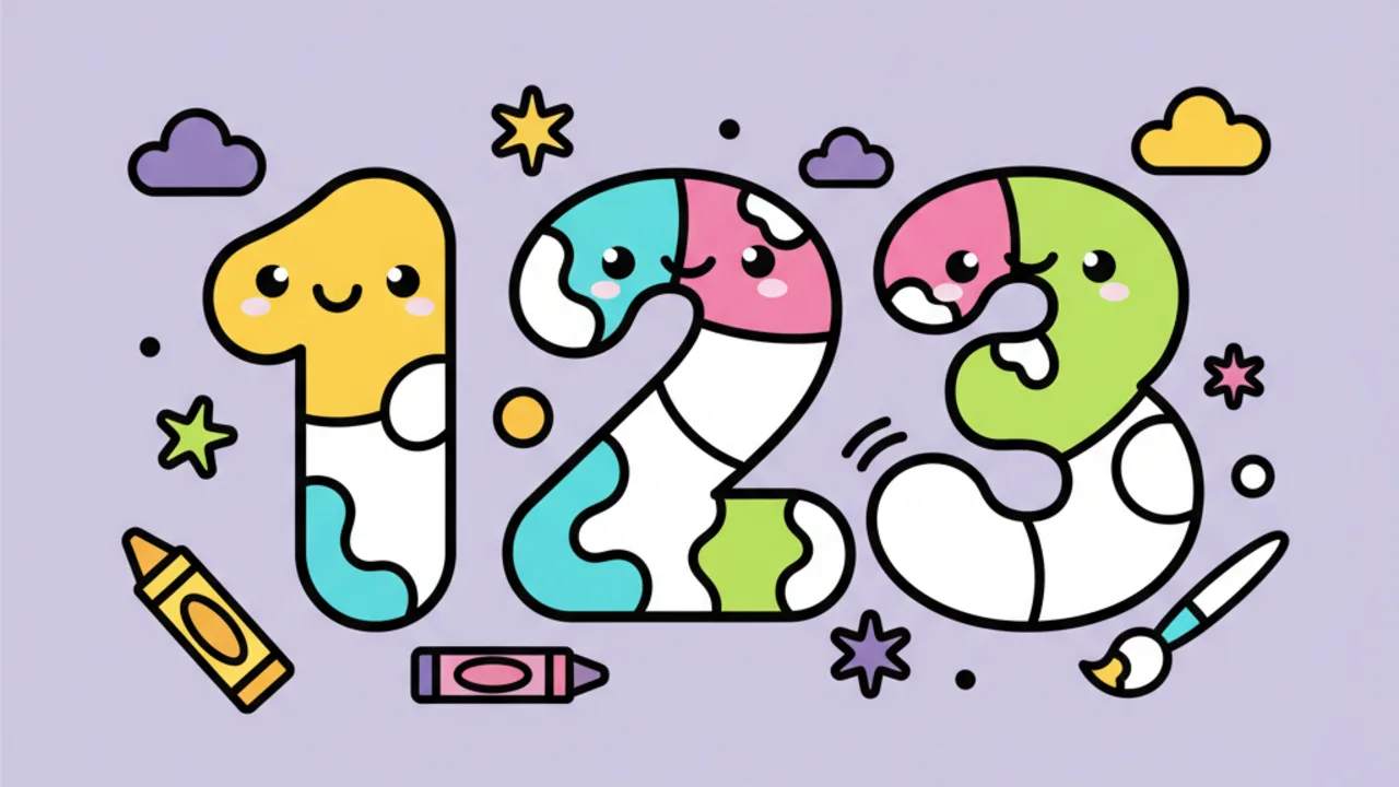 Atividades de Colorir Números Fofos: Diversão e Criatividade