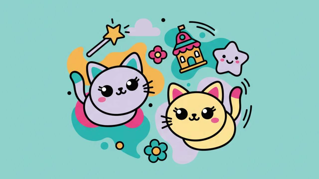 Desenhos Fofos da Gabby para Colorir: Atividade de Outubro