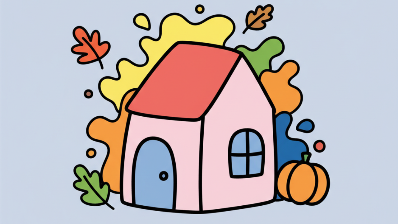 Desenhos da Peppa Pig na Casa para Pintar e Criar em Outubro