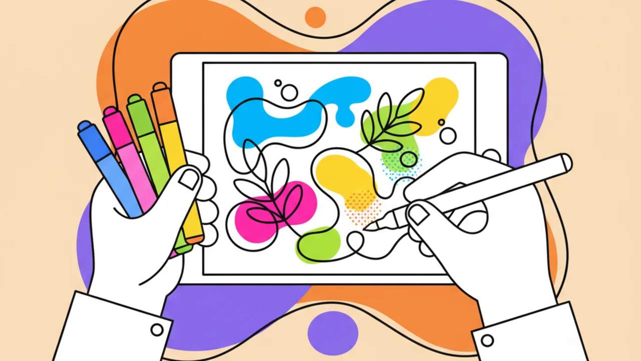 Aprenda a Colorir Line Art com Marcadores e Canetinhas