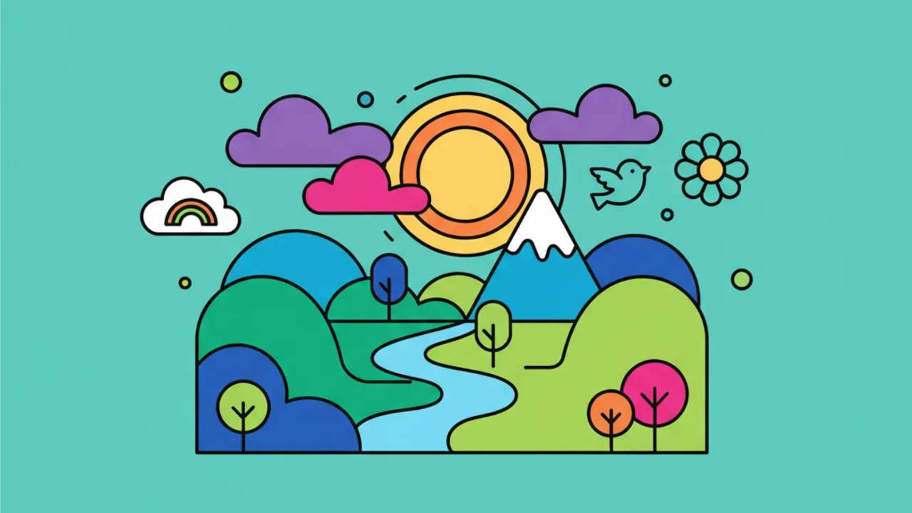 Atividades de Colorir Paisagens: Diversão e Criatividade