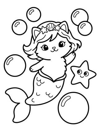 Desenho de Sereiata no Mundo dos Sonhos para colorir e imprimir grátis