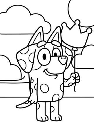 Chloe a Dálmata Sorridente para colorir Desenho de Chloe a Dálmata Sorridente para colorir e imprimir grátis