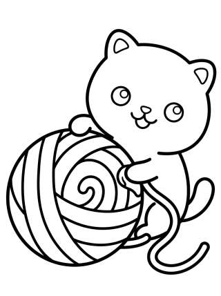 Coleção de desenhos para colorir: Animais Fofos Kawaii