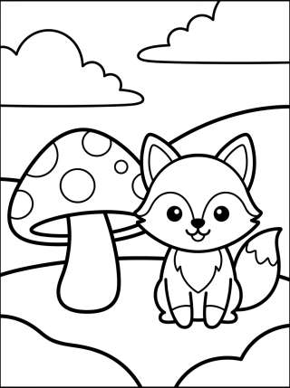Coleção de desenhos para colorir: Bichinhos do Bosque Fofos