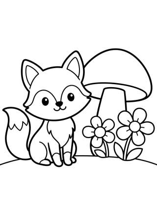 Coleção de desenhos para colorir: Bichinhos do Bosque Fofos