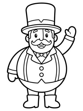 Desenho de Bita Acenando Feliz para colorir e imprimir grátis