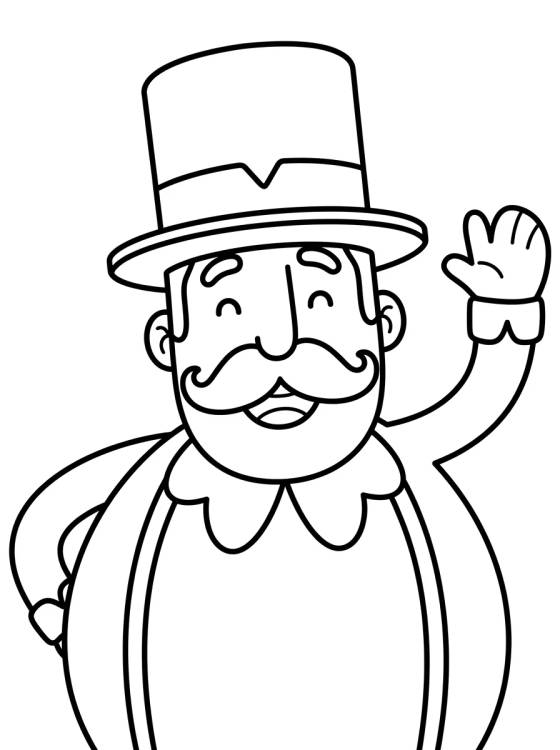 Desenho de Bita Acenando Feliz para colorir e imprimir grátis