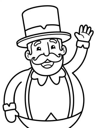 Bita Acenando Feliz para colorir Desenho de Bita Acenando Feliz para colorir e imprimir grátis