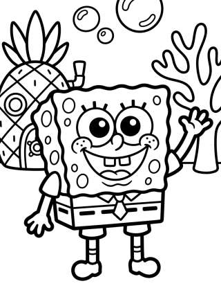 Coleção de desenhos para colorir: Bob Esponja para Colorir