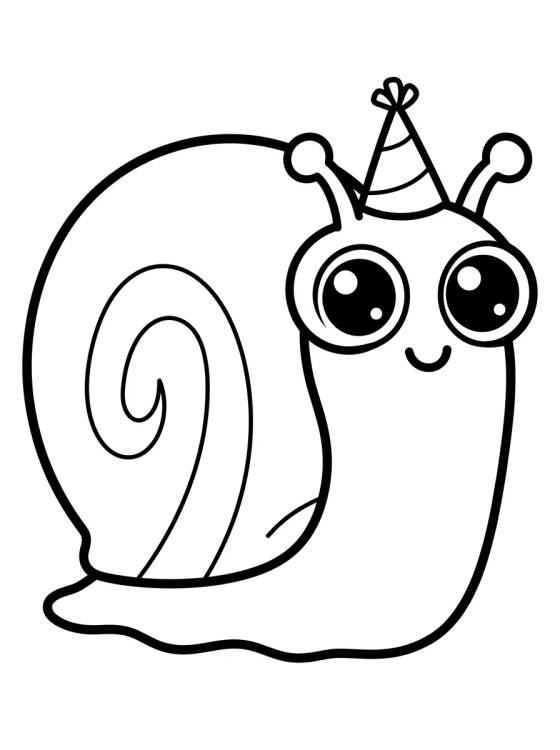 Gary o Caracol Fofinho para colorir Desenho de Gary o Caracol Fofinho para colorir e imprimir grátis