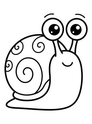 Desenho de Gary o Caracol Fofinho para colorir e imprimir grátis