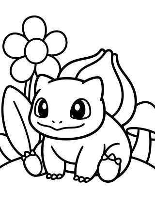 Coleção de desenhos para colorir: Desenhos do Bulbasauro para Colorir