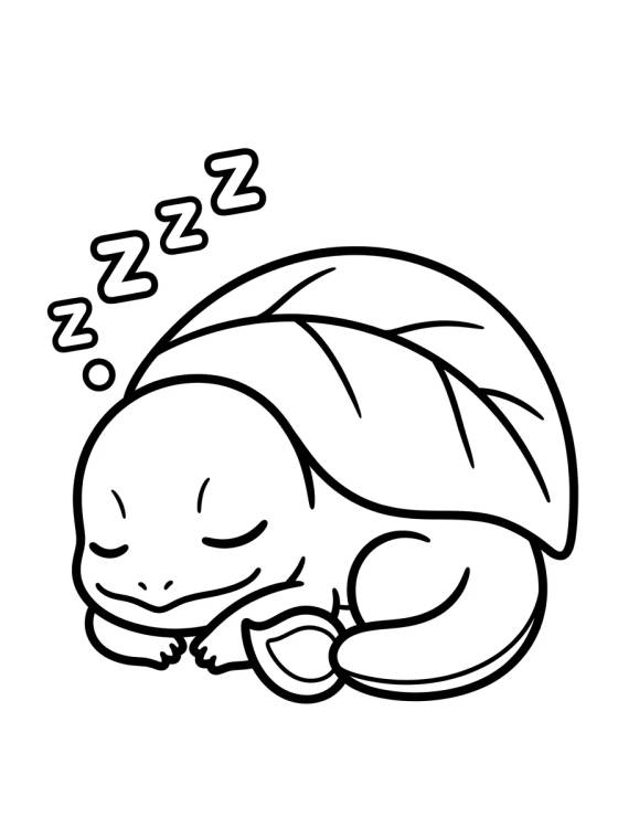 Charmander Dormindo Tranquilo para colorir Desenho de Charmander Dormindo Tranquilo para colorir e imprimir grátis