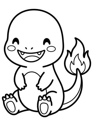 Coleção de desenhos para colorir: Charmander para Colorir