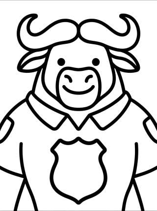 Coleção de desenhos para colorir: Chefe Bogo para Colorir