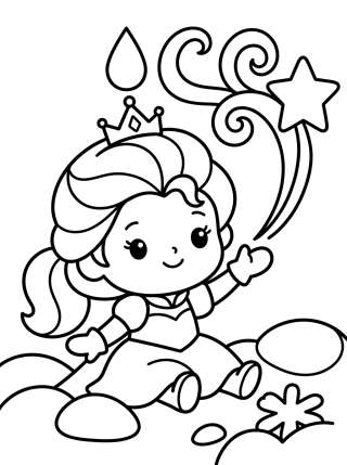 Coleção de desenhos para colorir: Elsa de Frozen para Colorir