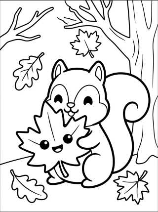 Folhas de Outono para colorir Desenho de Folhas de Outono para colorir e imprimir grátis