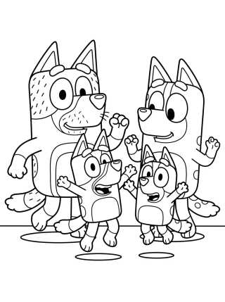 Dança Divertida Heeler para colorir Desenho de Dança Divertida Heeler para colorir e imprimir grátis