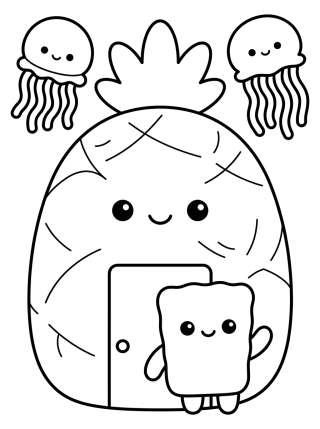 Coleção de desenhos para colorir: Fenda do Bikini para Colorir