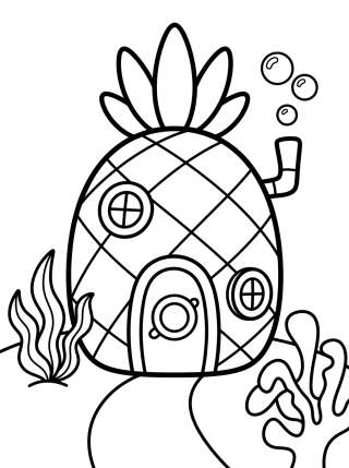 Coleção de desenhos para colorir: Fenda do Bikini
