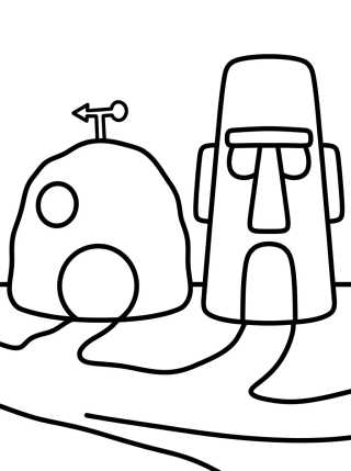 Desenho de Rua da Fenda do Bikini para colorir e imprimir grátis