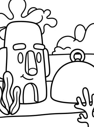 Desenho de Rua da Fenda do Bikini para colorir e imprimir grátis