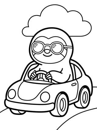 Flash Dirigindo Carro Esportivo para colorir Desenho de Flash Dirigindo Carro Esportivo para colorir e imprimir grátis