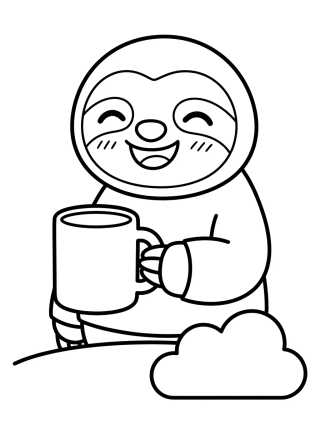 Desenho de Flash Preguiça Rindo Muito Devagar para colorir e imprimir grátis