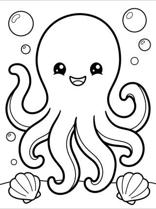Coleção de desenhos para colorir: Fundo do Mar para Colorir
