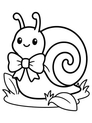 Desenho de Gary com Gravata Borboleta para colorir e imprimir grátis