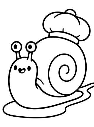 Desenho de Gary de Boné Divertido para colorir e imprimir grátis