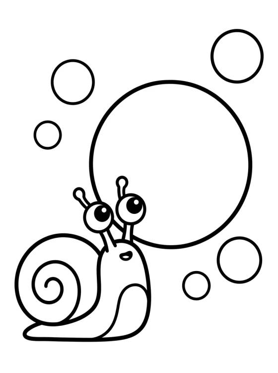 Desenho de Gary o Caracol e as Bolhas de Sabão para colorir e imprimir grátis