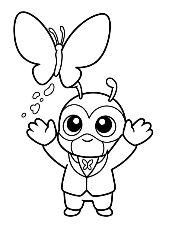 Hawk Moth Mandando Akuma para colorir Desenho de Hawk Moth Mandando Akuma para colorir e imprimir grátis