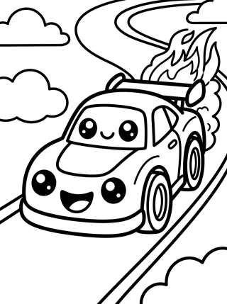 Coleção de desenhos para colorir: Hot Wheels