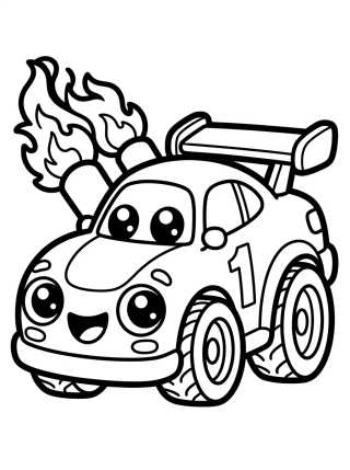 Carro de Corrida Hot Wheels para colorir Desenho de Carro de Corrida Hot Wheels para colorir e imprimir grátis