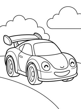 Hot Wheels Esportivo Futurista para colorir Desenho de Hot Wheels Esportivo Futurista para colorir e imprimir grátis