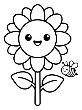 Coleção de desenhos para colorir: Jardim e Flores Encantadas