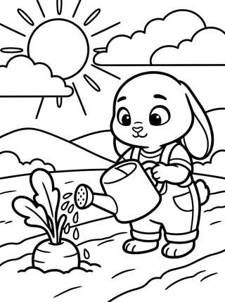 Judy Hopps Coelhinha Criança para colorir Desenho de Judy Hopps Coelhinha Criança para colorir e imprimir grátis