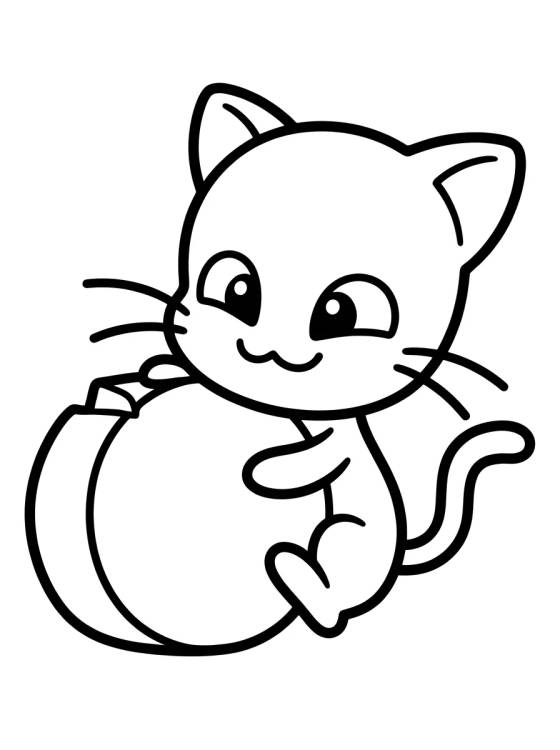 Desenho de Plagg o Kwami do Gato Preto para colorir e imprimir grátis