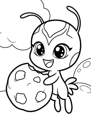 Coleção de desenhos para colorir: Kwamis de Miraculous para Colorir